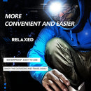 3 Modes Strong LED COB 3 Headlights Outdoor Camping Mini Flashlight (Blue) Newly