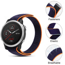 Nylon Loop Strap for Garmin Fenix 7S/6S/5S Watch Band (20mm Dark Blue) Newly
