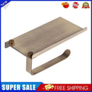Wall Mounted Paper Towel Rack Stainless Steel Bathroom Tissue Holder (L)