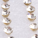 One Set of 24 Pairs Clear Artificial Crystal Allergy Free Earrings Stud Newly