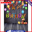 Happy Birthday Background Table Art Cloth Photo Studio Wall Backdrop Family Prop