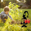 Gnomes Garden Decor, Ground Sign Silhouette for Outdoor, Lawn, Yard (2) Newly