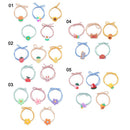 Hair Ponytail Holders Elastic Rubber Bands Flower Hair Rope Dinosaur Hair Ties
