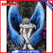 Blue Wings Angel Oil Paint By Numbers Drawing DIY Home Decoration Gift No Frame