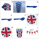 Jubilee Union Jack British Flag Tableware Party Supply Tableware Decorations