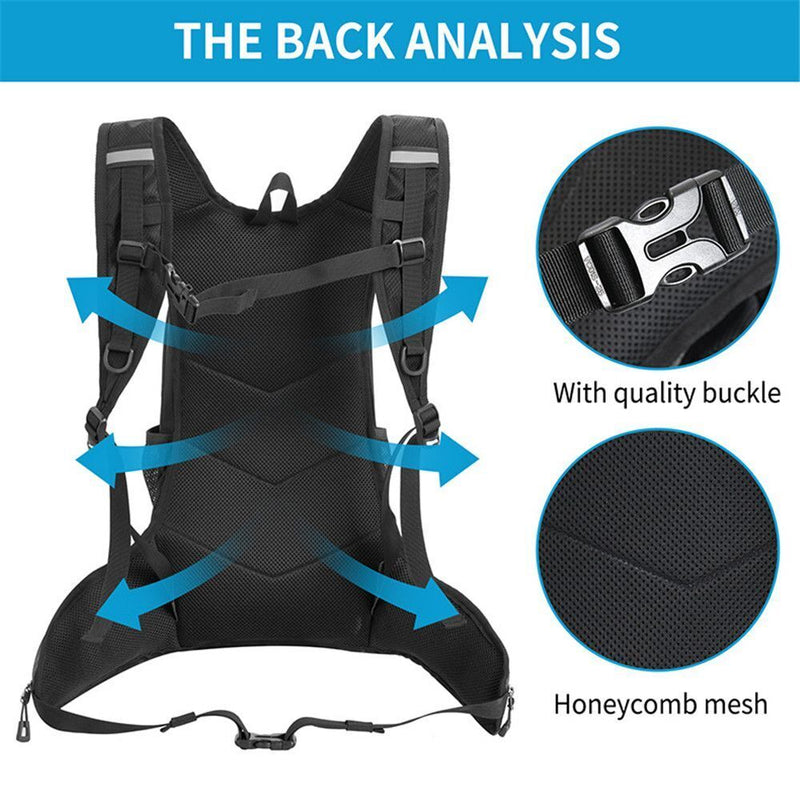 Waterproof Hiking Hydration Pack Water Rucksack Cycling Bladder Bag Backpack