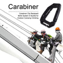 Carabiner Outdoor Camping Climbing Backpack Molle System D Buckle (Black) Newly