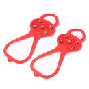 5 Teeth Spikes Crampons,Ice Cleats Traction Non Slip Footwear for Hiking Walk