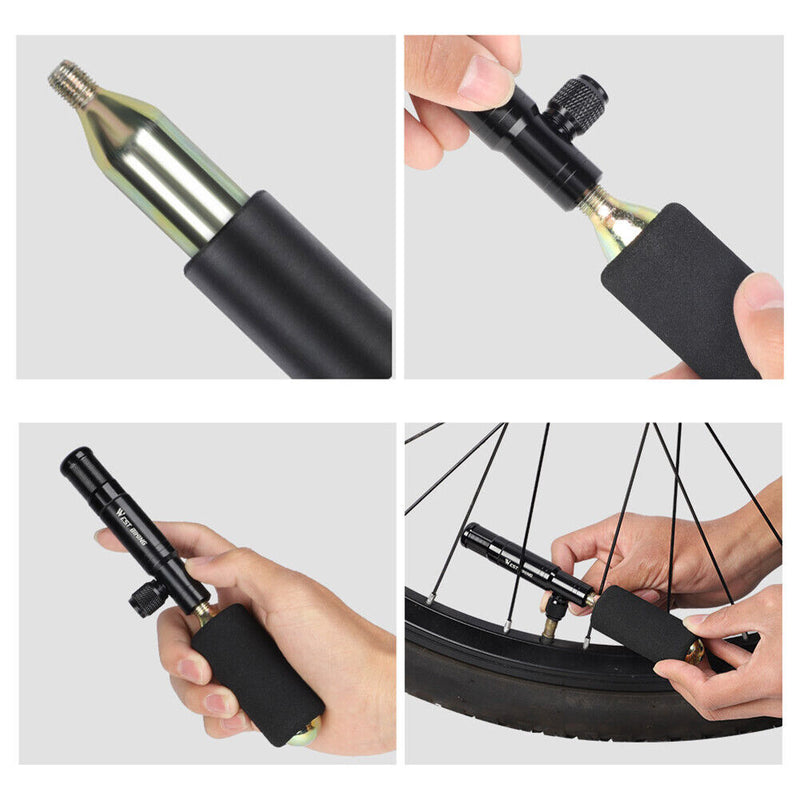 WEST BIKING CO2 Pump Mini Bicycle Mountain Road Bike Tire Repair Tools