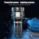 Bright LED Flashlight 500LM Waterproof Multi-function USB Charging Torch Li