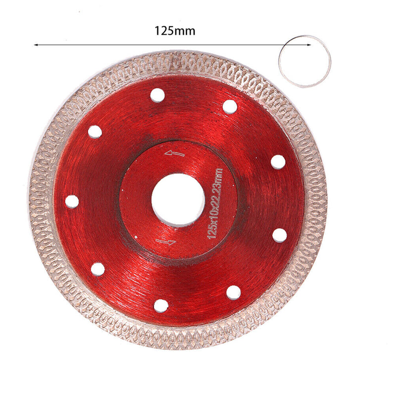 Diamond Saw Blades Wood Cutting Wheel Disk for Tile Ceramic (Red 125mm) Newly