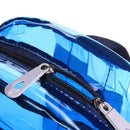 Women/Men PVC Clear Waterproof Backpacks Teen Hologram Schoolbags/Blue