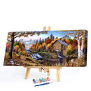 Woods Oil Paint By Numbers Kits Canvas Picture Wall Art DIY Craft Decor Hat