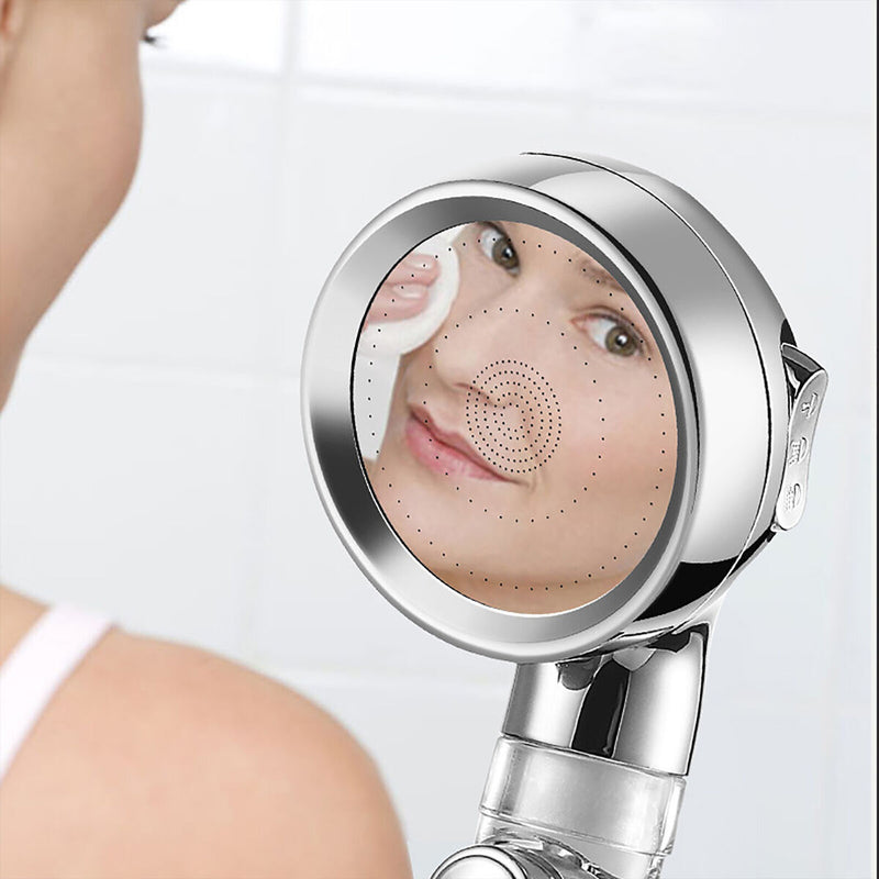 High Pressure Shower Heads Handheld Turbo Fan Spray Shower Head Nozzle (B) Newly