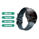 26mm Silicone Strap for Garmin Fenix 7X/6X/5X/5X Plus/3 Watch (Rock Blue) Newly