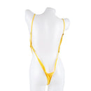 Sexy One Piece Swimsuit Women Beachwear Swimwear Bodysuit (Yellow)(M)
