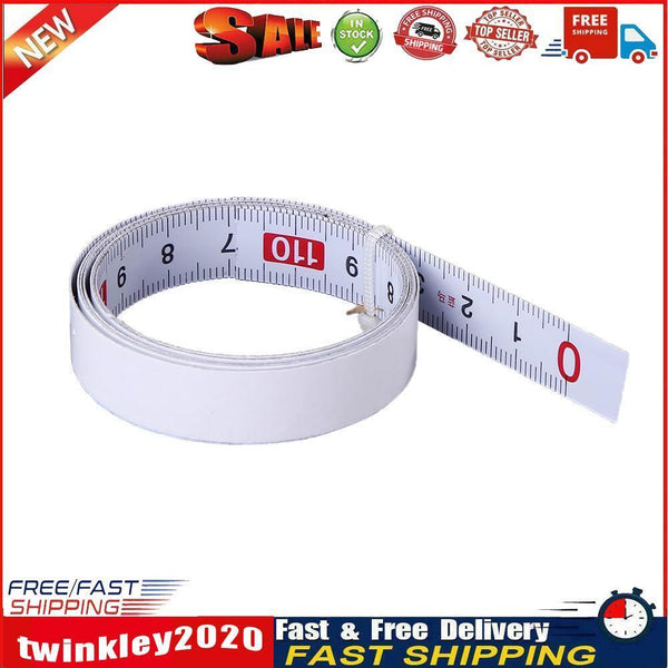 Stainless Steel Miter Track Tape Self Adhesive Metric Ruler (L2R White) Newly