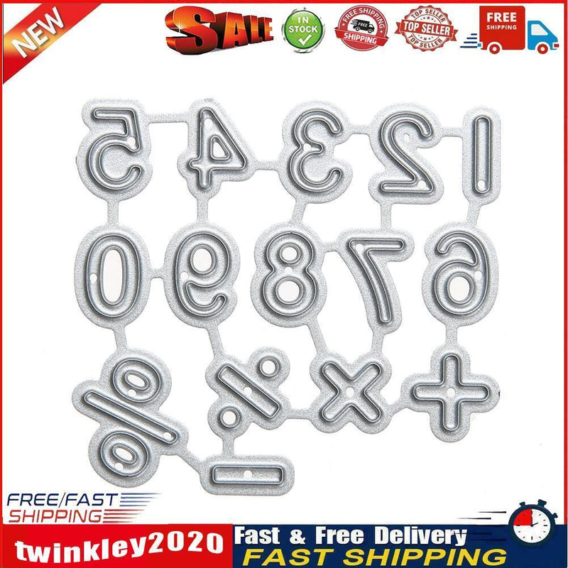 Number Symbol Craft Decorative Paper Art Embossing Cutting Die Newly