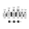 6pcs Ratchet Wrench Socket Converter Head Sleeve Adapter 1/2 3/8 1/4 Tool Newly