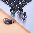 4pcs Rainbow Color Car Tire Aluminum Dust Caps Covers for Schrader Valves Newly