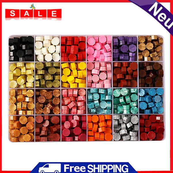 600-700pcs Fire Painting Sealing Wax Pills Wax Seal Beads for Stamp Envelope