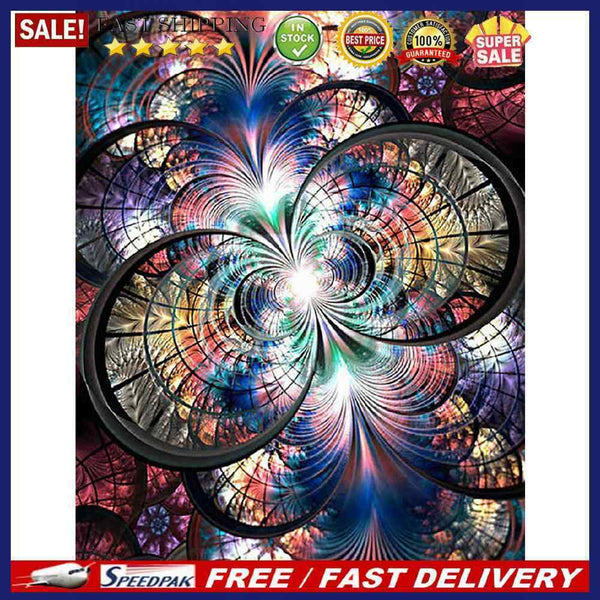 DIY Diamond Painting Kits Symmetrical Pattern Abstract Full Round Drill Pictu