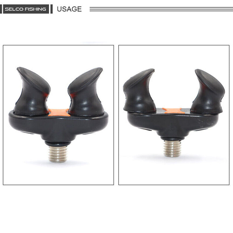 Fishing Rod Rest Butts Gripper Grips Pole Holder Stand Head Tools Black