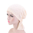 Fashion Cotton Turban Caps Muslim Headscarf Adults Warp Head Scarves Beanie H