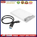 2.5 inch Plastic Transparent HDD SSD Case SATA 3 to USB 3.0 Hard Drive Enclosure