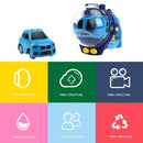 4CH 1/58 Wrist Watch Controlled 5km/h 2.4G RC Small Racing Car (Blue 02)