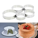 5X Round Circle Steel Cookie Cutter Biscuit Q Pastry DIY AU Mold E8W0
