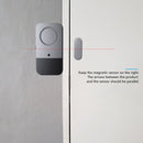 Door Open/Closed Detectors Magnetic Doorbell 120dB Door Window Alarm (2pcs)