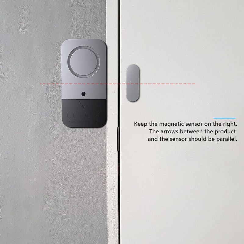 Door Open/Closed Detectors Magnetic Doorbell 120dB Door Window Alarm (2pcs)