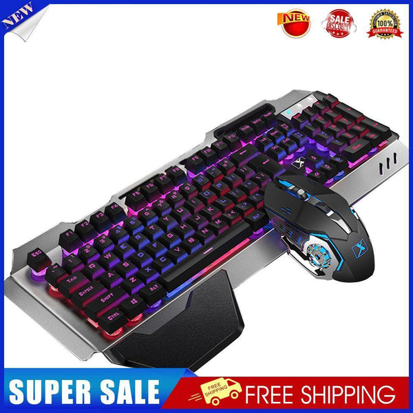 K680 2.4G Wireless Rechargeable Backlight Keyboard Keypad Mouse Set (Black)