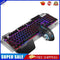 K680 2.4G Wireless Rechargeable Backlight Keyboard Keypad Mouse Set (Black)