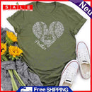 Independence Day Heart Baseball Tea (Army Green M) T-Shirt