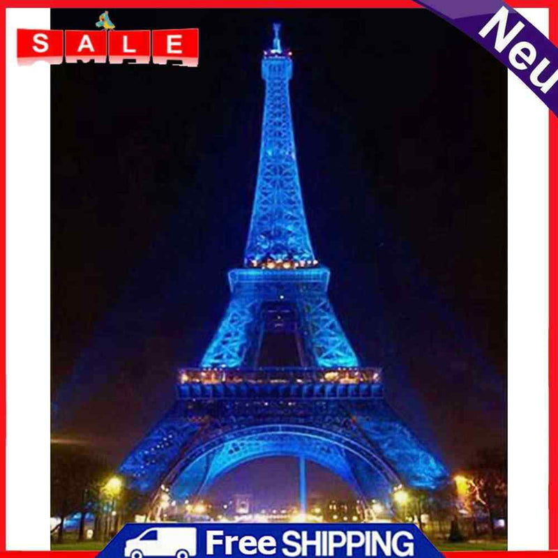DIY Eiffel Tower Round Diamond Painting Cross Stitch Kit Bead Art Home Decor