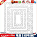 4pcs Metal Cutting Dies Stencils for DIY Scrapbook (Rectangular Butterfly)-