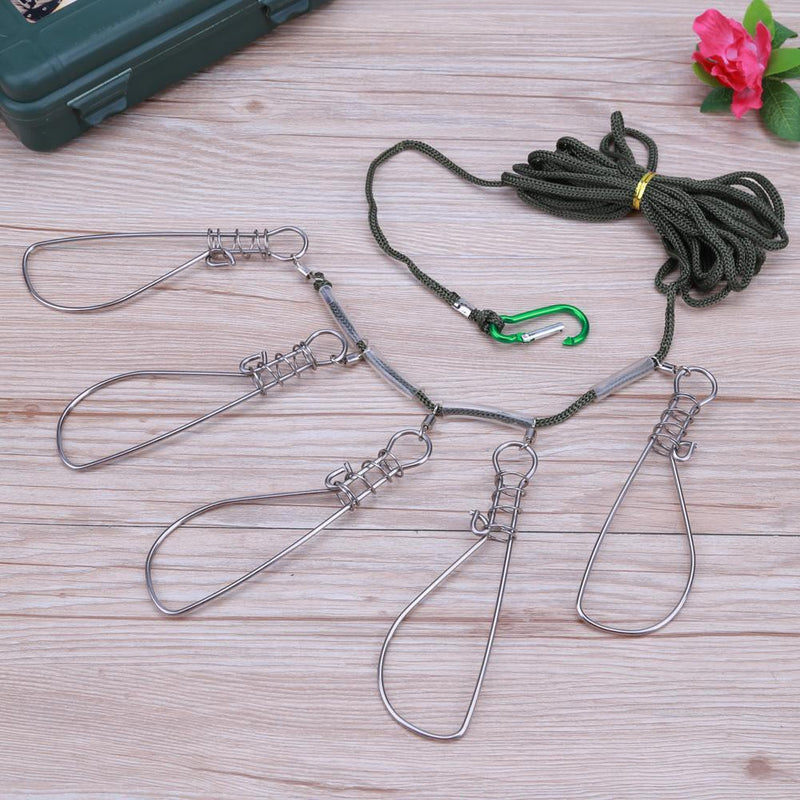 4.5 Feet Lock Buckle Stick Stainless Steel Fish Buckle Fish 5 Lock Bait Fishing A