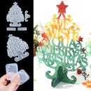 Handmade Epoxy Merry Christmas Christmas Mold Xmas Tree Silicone  Mould