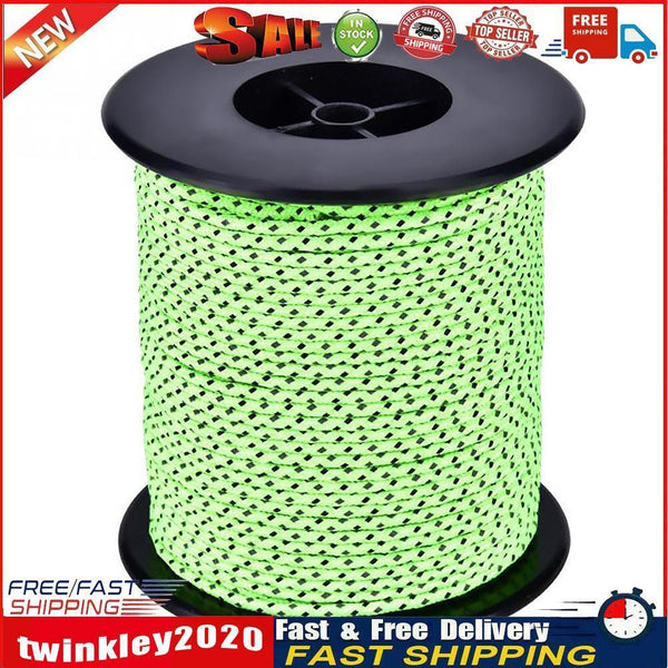 50m Reflective Guyline Camping Tent Rope Runners Guy Line Cord (2.5mm) Newly
