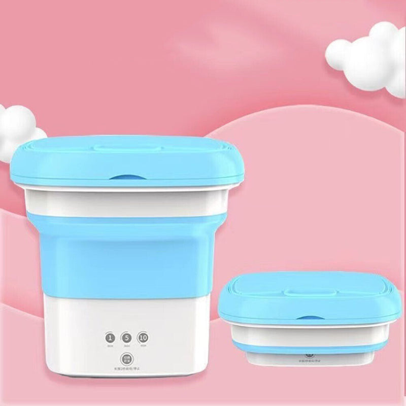#A Mini Folding Washing Machine Household Portable Personal Travel Cleaning Wash