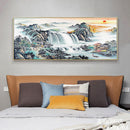 DIY Embroidery Needlework 5D Sunrise View Full Round Drill Diamond Painting Gift