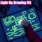 Children Luminous Fluorescent Drawing Board 3 Sizes Developing Educaitonal To