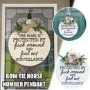 Welcome Door Sign Porch Wall Hanging Bow Greenery Home Crafts Pendant Decor.