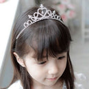 Rhinestone Crystal Tiara Hair Band Kid Girl Bride Princess Prom Crown