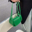 Women Small Leather Messenger Handbag Solid Mini Lipstick Shoulder Totes Bags