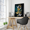 Color Butterfly DIY Canvas Paint By Numbers Oil Hand Painted Kit (YHRM-194)