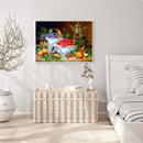 5D Kit Rhinestone Pictures DIY Tea Fruits Full Round Drill Diamond Painting
