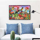 DIY Full Kit Flock of Birds Drawing 5D Round Diamond Drill Painting Ornaments